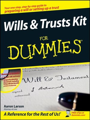 cover image of Wills and Trusts Kit For Dummies